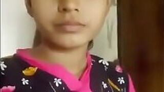 Desi Indian village cute girl boobs and pussy show