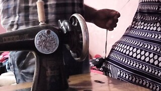Tailor ne bhabhi ka  naap  lete lete bhabhi ko hi chod dala