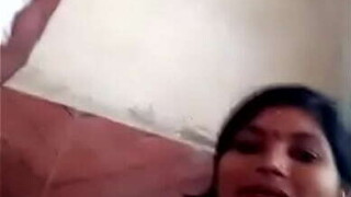 village aunty with pujari