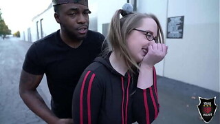 Andi Ray Sucks Rome Major'_s Ass &amp_ Cock Behind A Back Alley Dumpster!