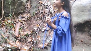 Go River And Fuck Outdoors Jungle With My Step Sister, CUM ON FACE